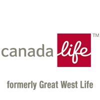 A logo of canada life with the words " formerly great west life ".